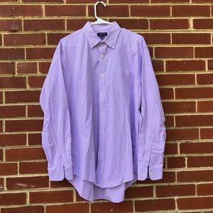 Lands End Purple Button Down